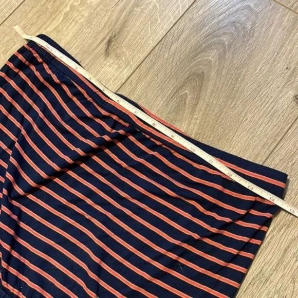 Madewell Navy red Striped Weekend Strapless Maxi Dress small size - Picture 4 of 8